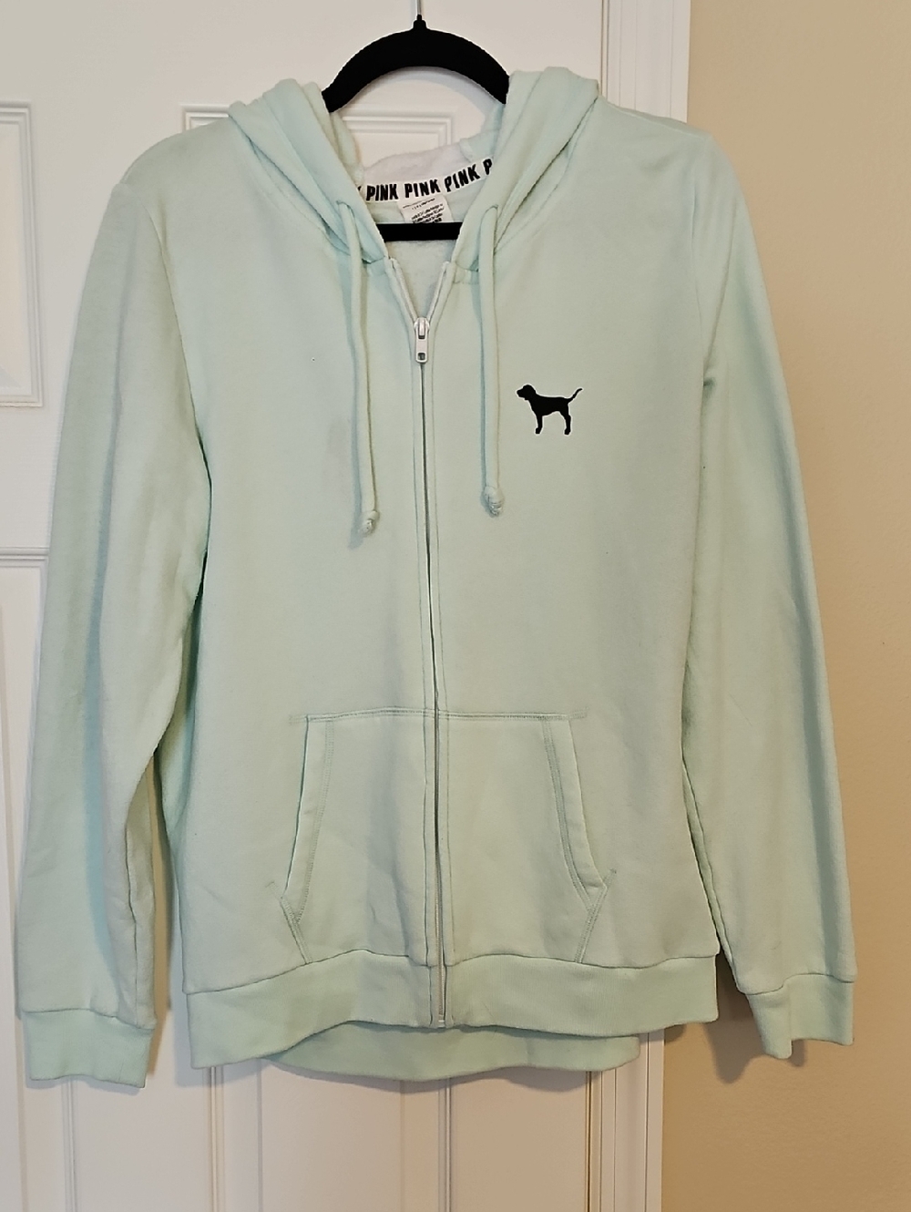 Victoria's Secret PINK Mint Green Zip Hoodie